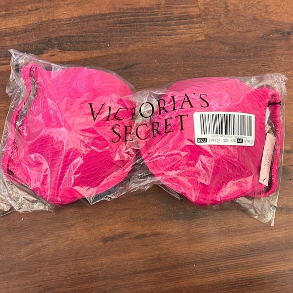 LVS Swim Mix & Match Icon Push-Up Bikini Top Forever hot Pink 38D underwire - Picture 5 of 13